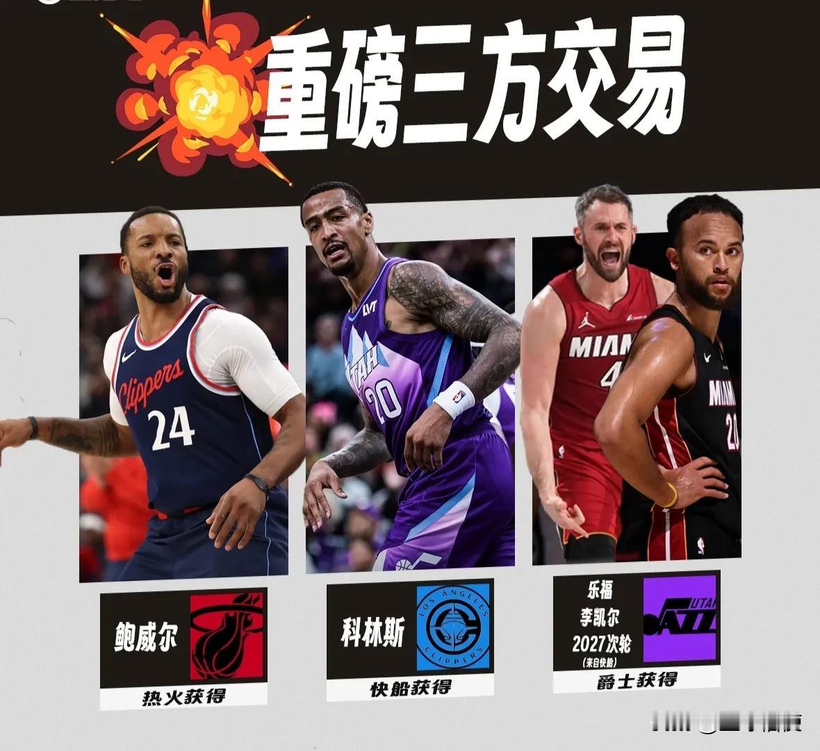 快船送走鲍威尔，二号位的答案由比尔补强，新赛季快船航母直接起飞？  


快船送