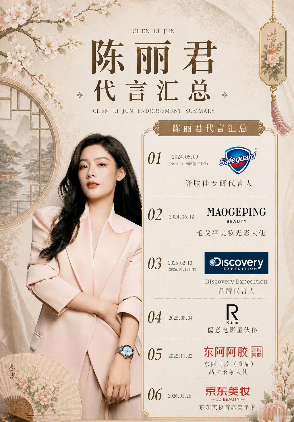 王老吉给陈丽君打码 没看懂，也许是因为陈丽君代言了其他王老吉竞品，团队要求排他才