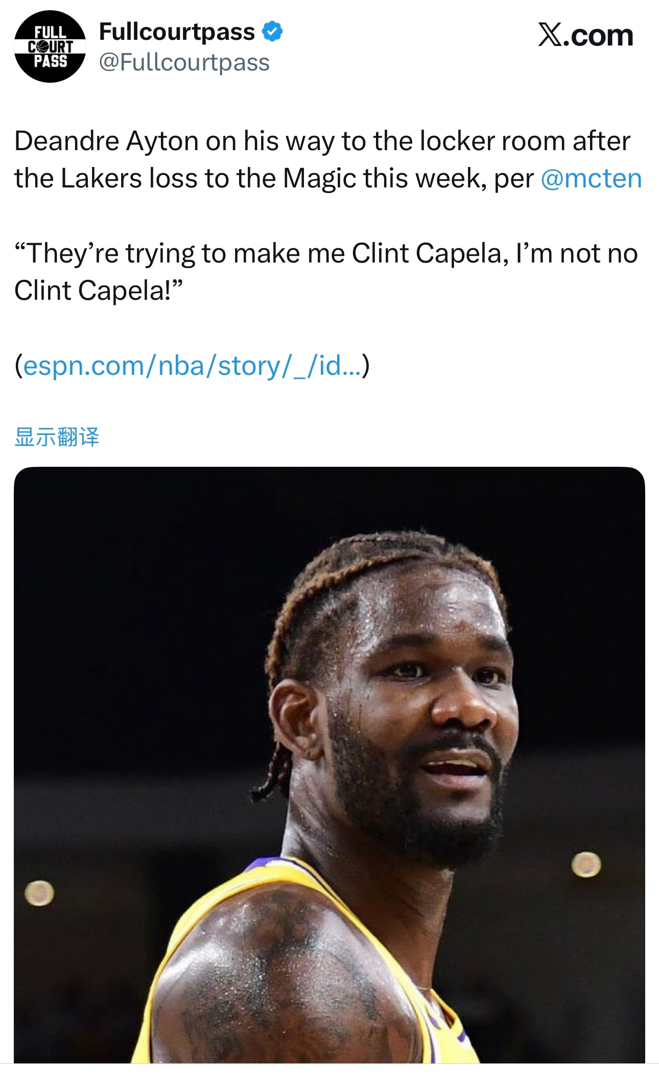 继斯玛特、八村垒之后，艾顿也表达了对自己现在角色的不满！昨天输给魔术后，他在返回