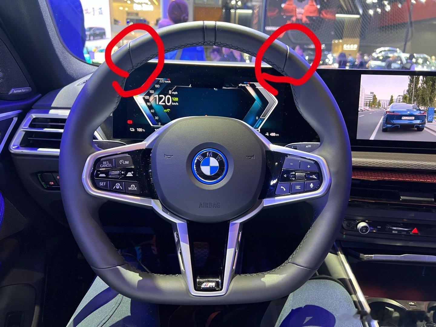 宝马m3  六点钟掏空后BMW丁字裤方向盘，霸气不足了，感觉泄气了[衰]另外，1