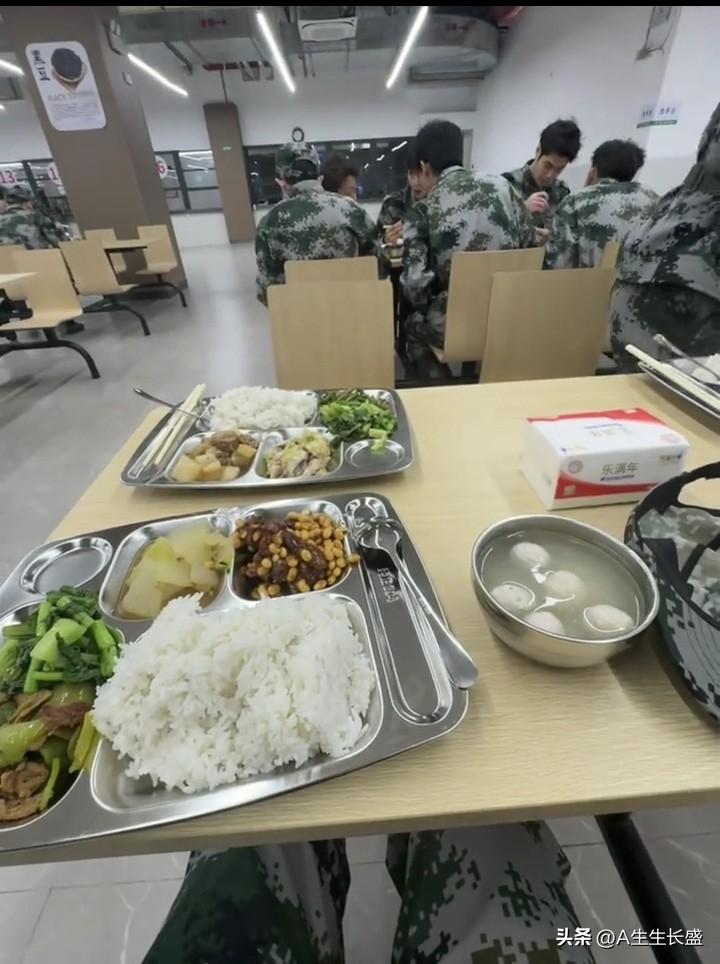 岭南国防教育基地军训是免费的，吃饭得自己掏钱，饭菜品种很丰富，吃的好有营养，有肉