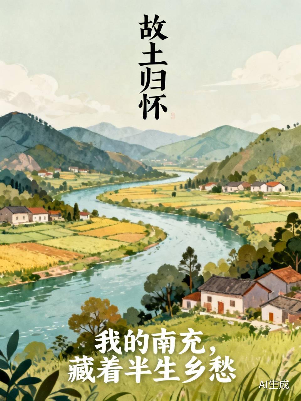 故土归怀
 
我的南充，藏着半生乡愁
一城烟火，系着常年奔走的等候
我的东观，是