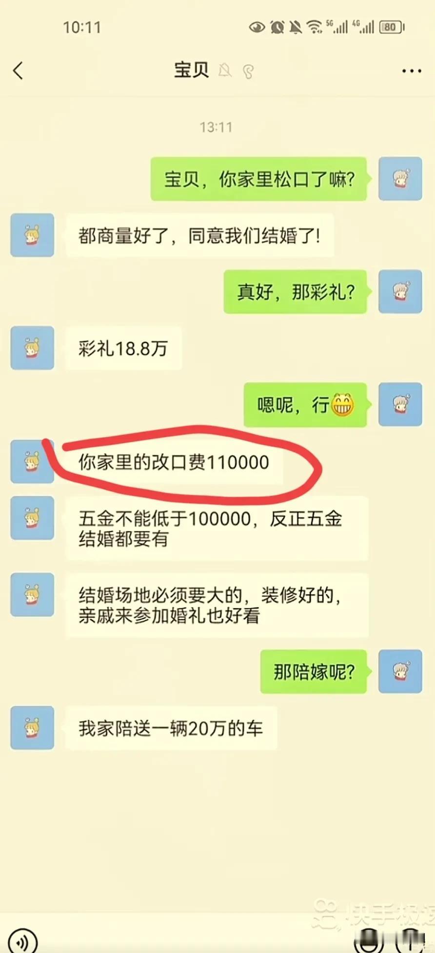 妹子结个婚，这改口费也太贵了吧