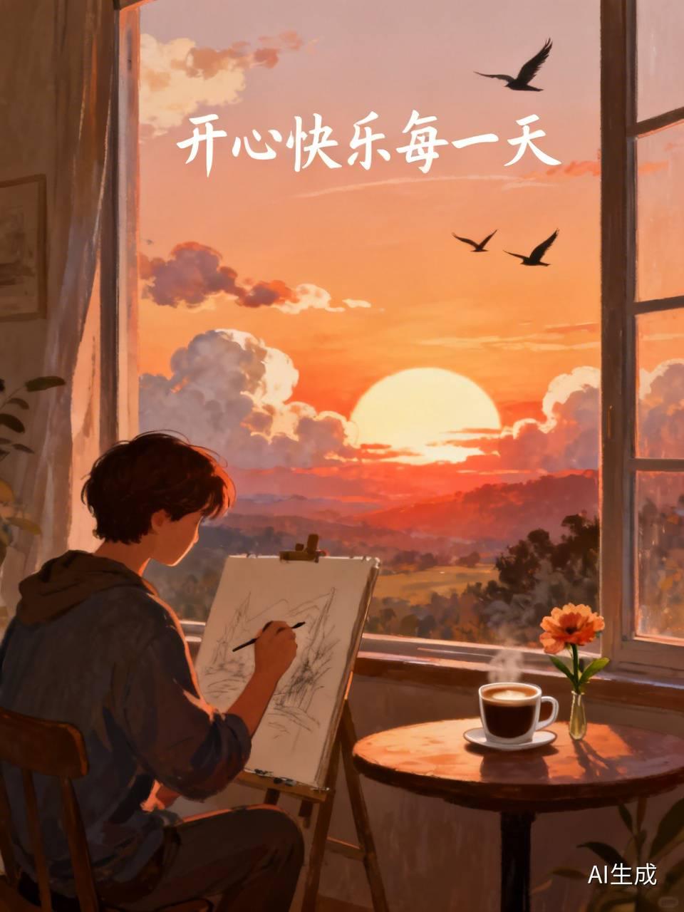 想开心快乐每一天，其实没那么难。就拿我来说，每天起床给自己一个微笑，开启元气满满