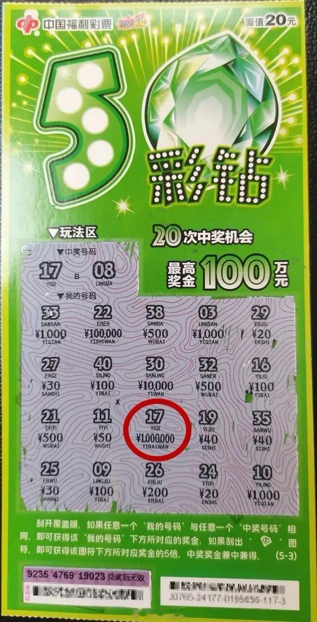 小伙连刮3天刮刮乐中百万连夜返乡建议年轻人不要轻易模仿，就我多年玩刮刮乐的经验来