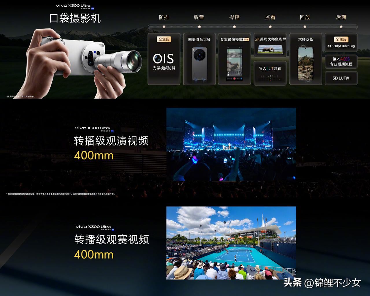 vivo X300 Ultra拍视频真的顶，全焦段都能拍4K 120帧杜比视界，