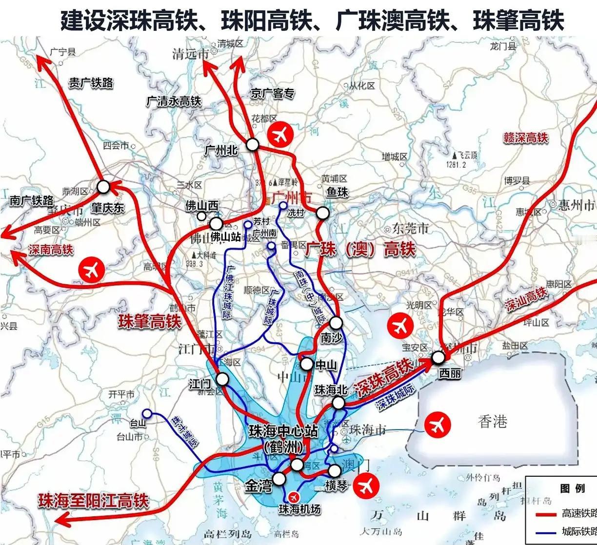 从铁路末梢到珠西核心，珠海未来将成为珠江口西岸铁路枢纽!

1.鹤洲站成珠西“心