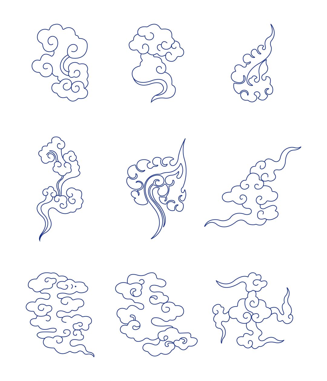 传统图案纹样-云纹(2)