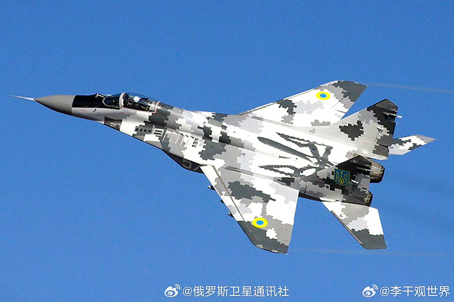 【俄国防部：俄军一昼夜内击落两架乌军米格-29战斗机】俄罗斯国防部表示：“俄军作