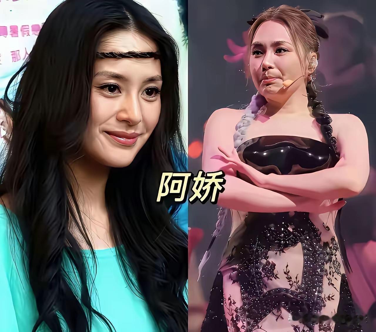 孙燕姿到底是怎么从一个纸片人变成这样圆润饱满的呢？张惠妹到底怎么从小蛮腰变成虎背