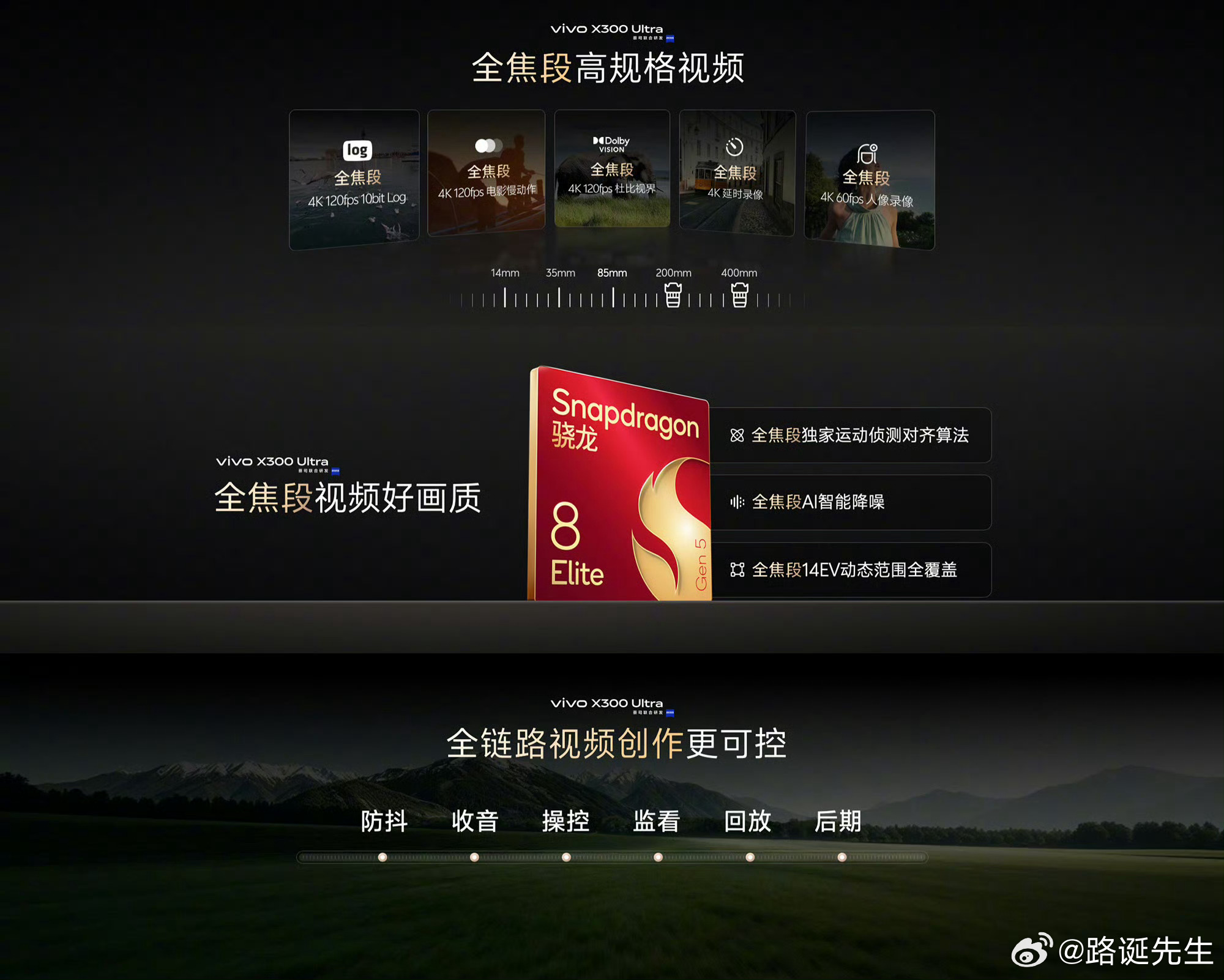 vivo X300 UItra专业V单视频能力大加强全焦段独家运动侦测对齐算法、