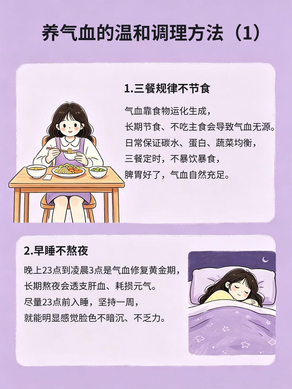 女生别瞎补！真正养气血的方法，简单又好用
很多女生气血不足就盲目吃阿胶、红枣、补