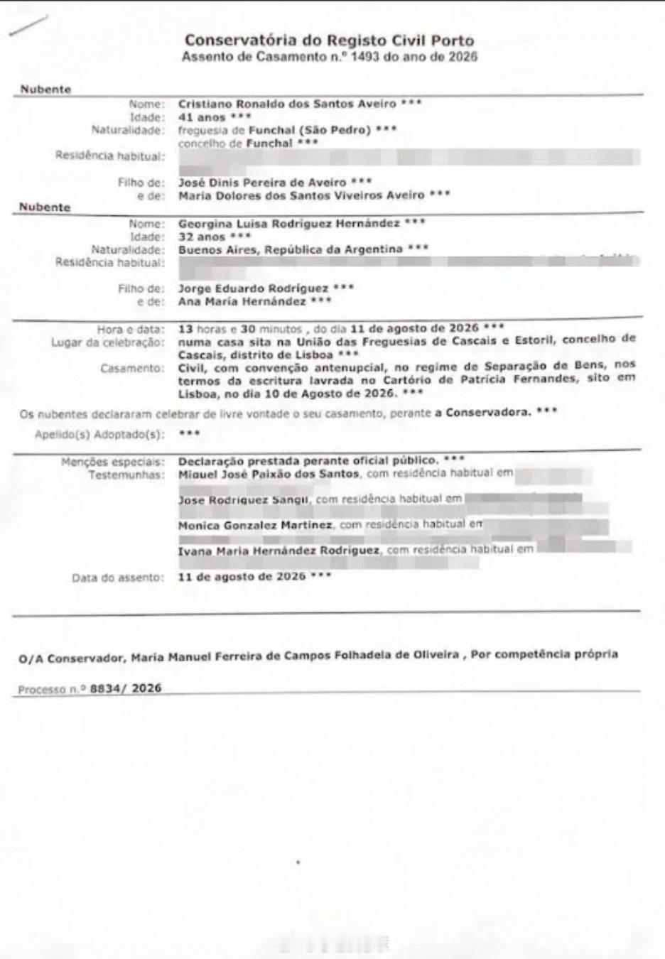 财产互不共有！C罗婚前协议完整披露，离婚乔治娜月领8.5万英镑补助《太阳报》公开