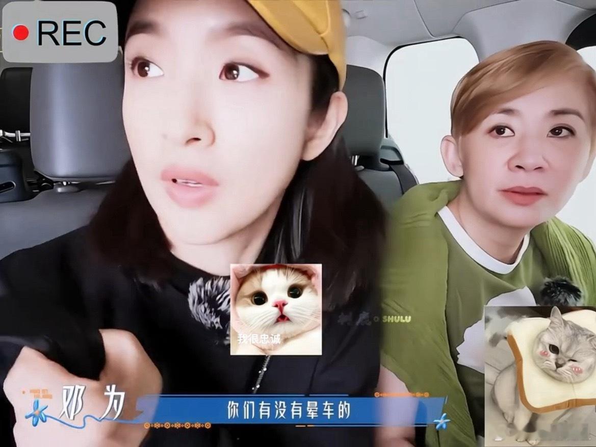 邓为的心思吴君如已经看透了 自己晕车还先关心他人，吴君如立马接住他的细心，这互动