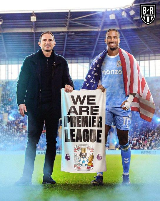 考文垂城队将自 2001 年以来首次参加英超联赛，👏弗兰克·兰帕德率领的球队提