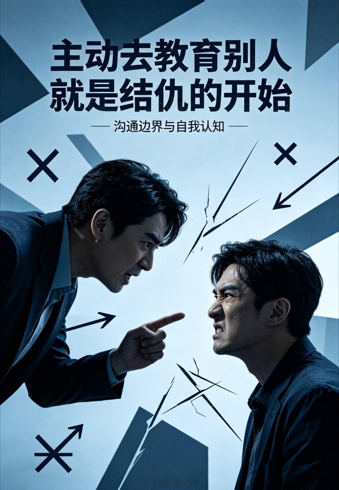 主动去教育别人就是结仇的开始主动教育别人，本质是认知段位的错位暴露。高段位者懂一
