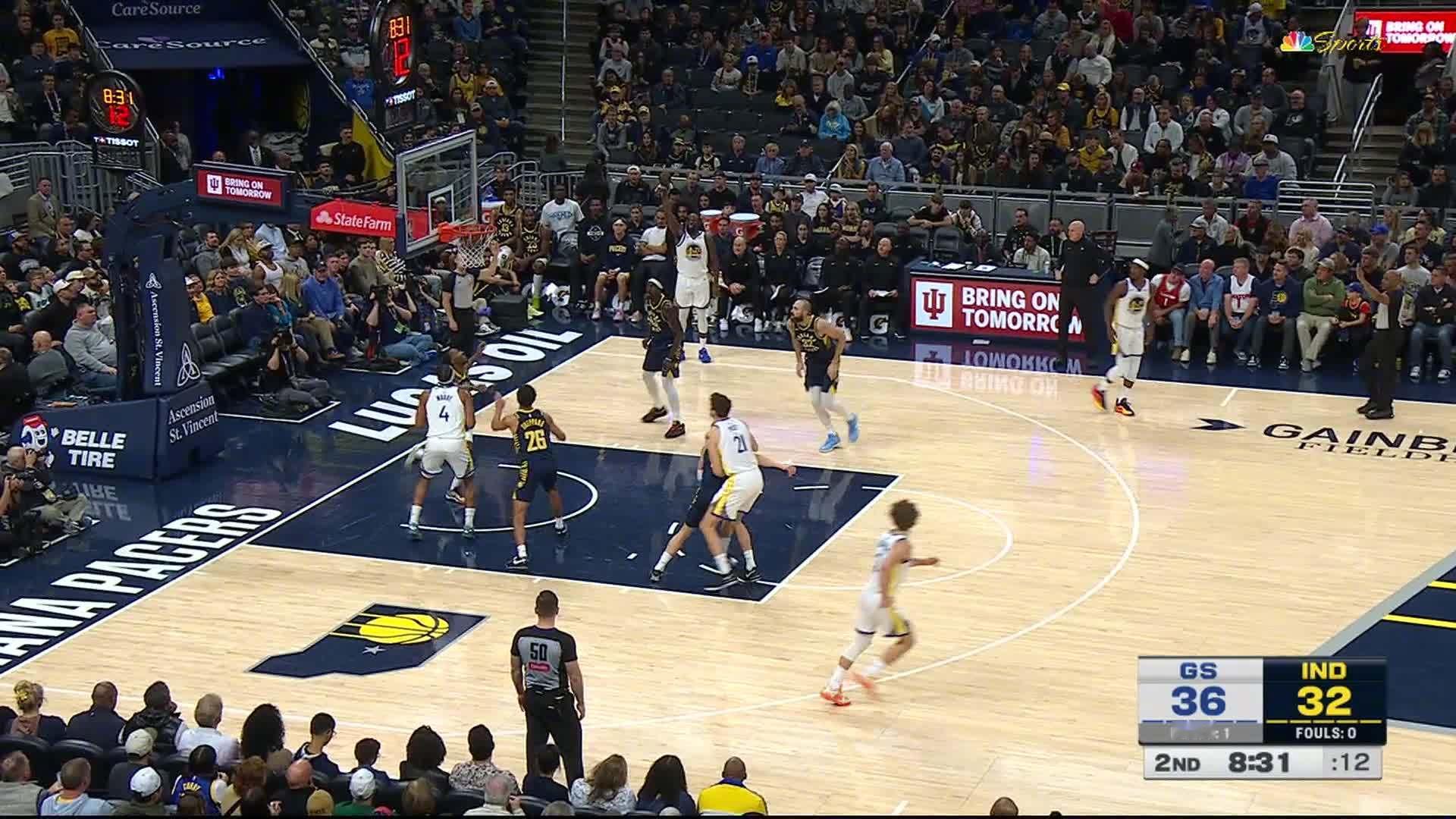 BOOM!格林底角三分！勇士vs步行者 ​​​