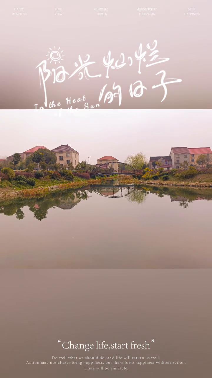 阳光灿烂的日子。