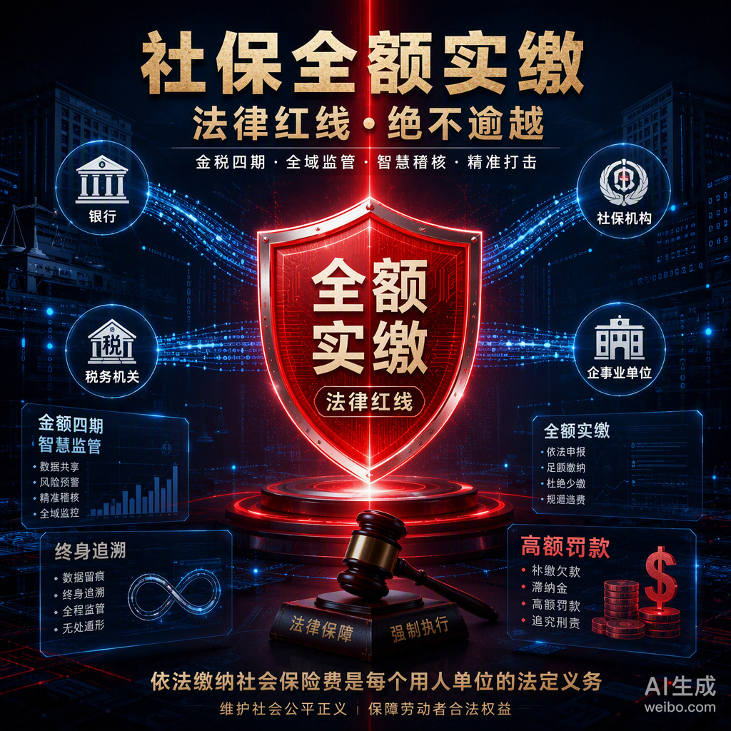 多地明确2026年起进入社保全额实缴攻坚期，这标志着那个“工资发一万、社保按四千