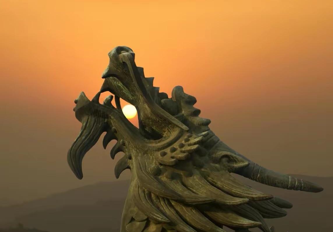 巨龙抬头，口含金日，春分昼夜，春燕翱翔，春和景明，正是做事大好时光！看看这两张图