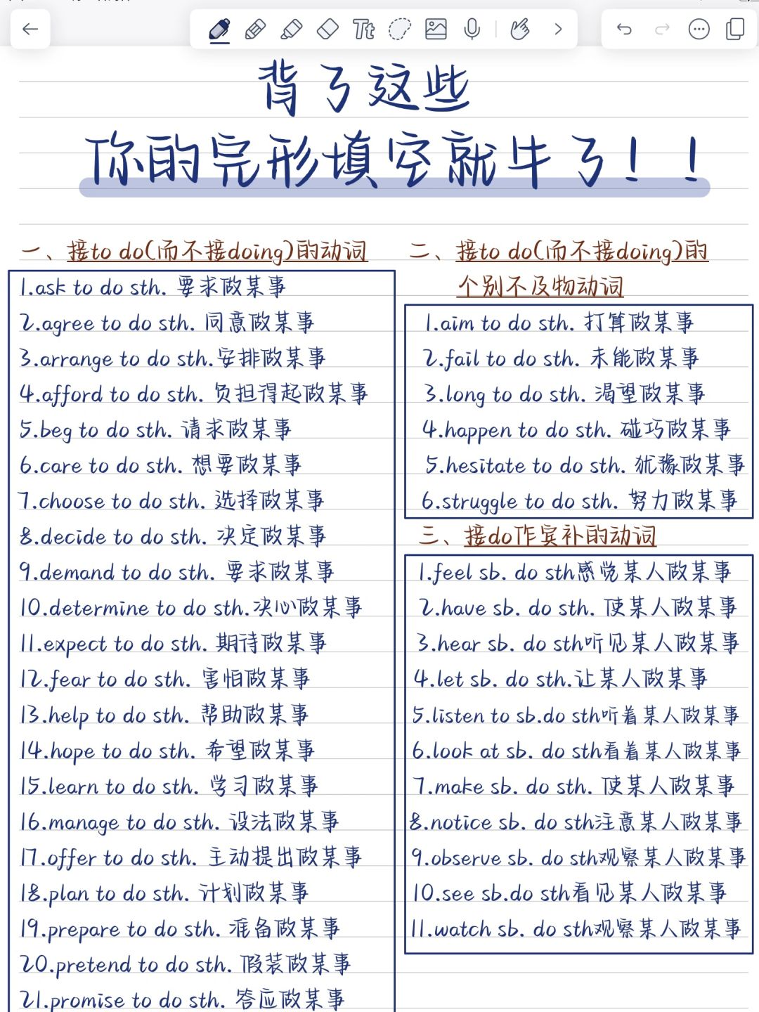 背了它，你的完形填空就厉害了！英语稳提分！