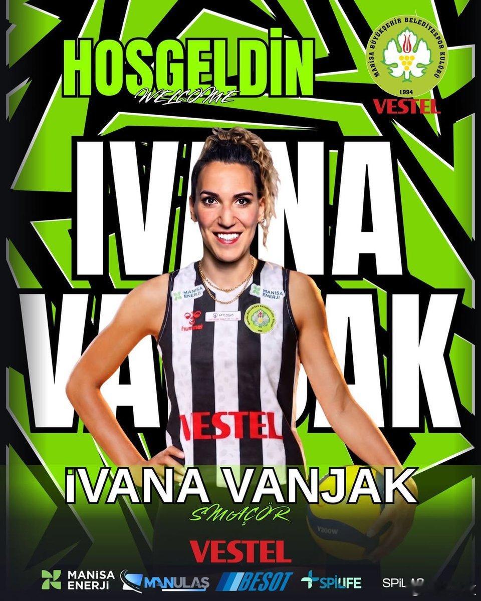 国际排坛动态前河南女排外援伊万娜刚代表河内TASCO汽车打完越南联赛，就立即与土