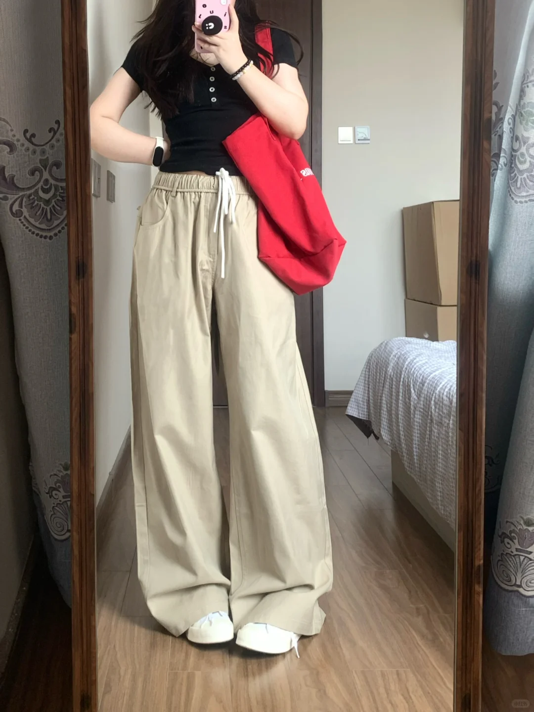 158/108微胖梨形买到一条超适合夏天的裤子！