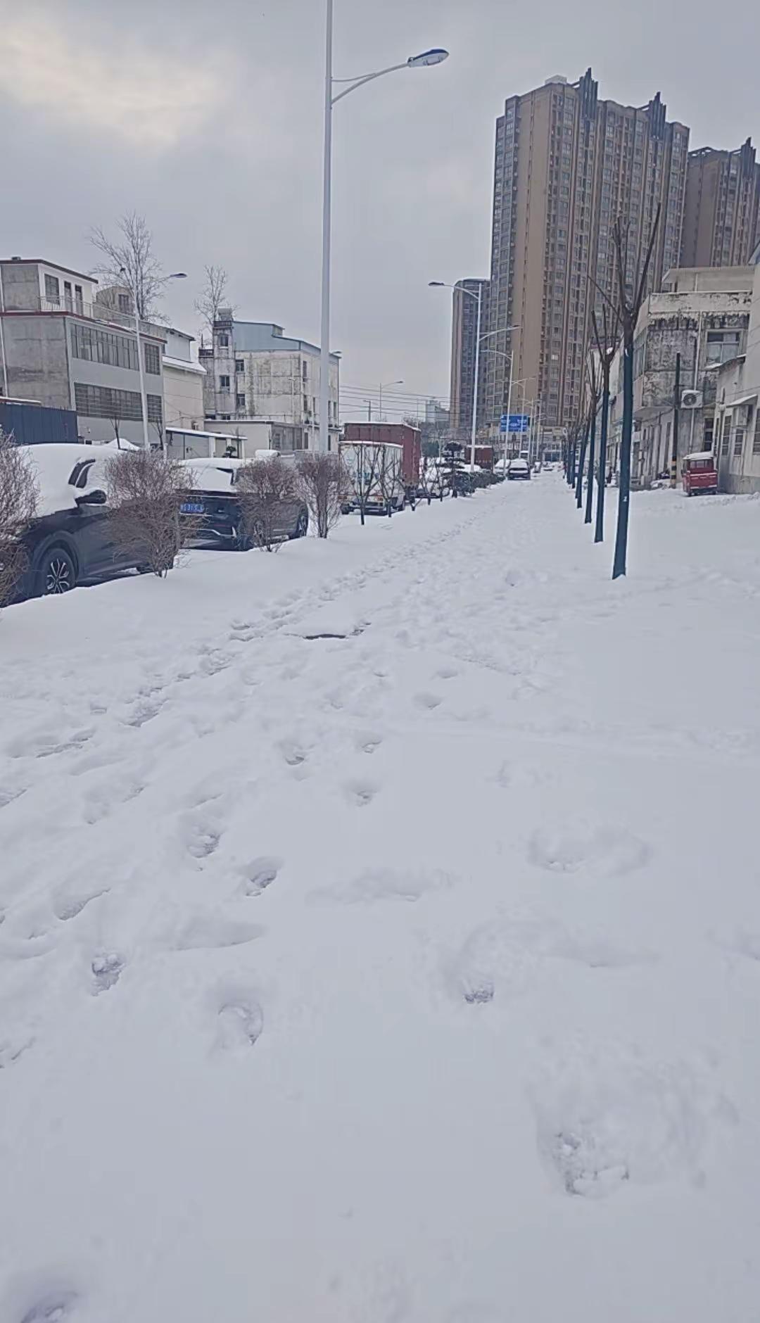 下雪了 雪天路滑 注意安全