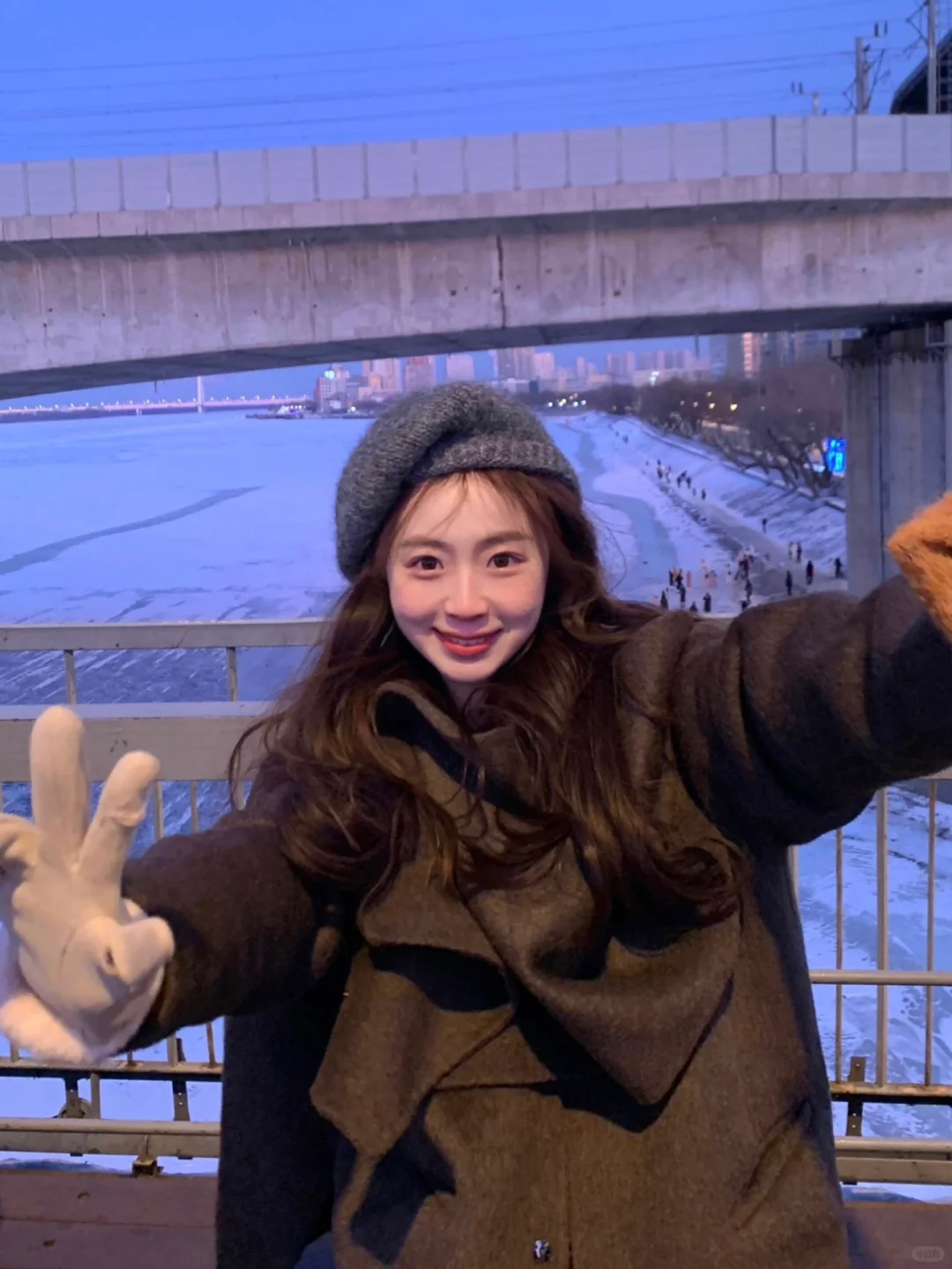 松花江上的蓝调时刻💙美美美！