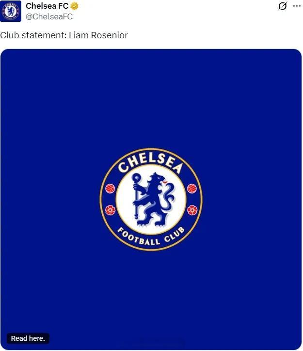 （补充旧闻）官方：切尔西 宣布解雇罗塞尼尔，立即生效，麦克法兰将担任临时主教练，