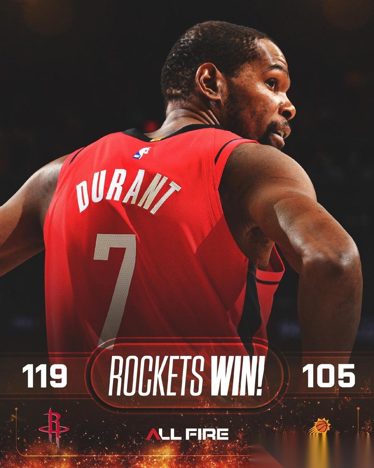 恭喜火箭七连胜！
虽然第一节就给自己挖了个大坑，但好在这次很快就逆转回来了。而且