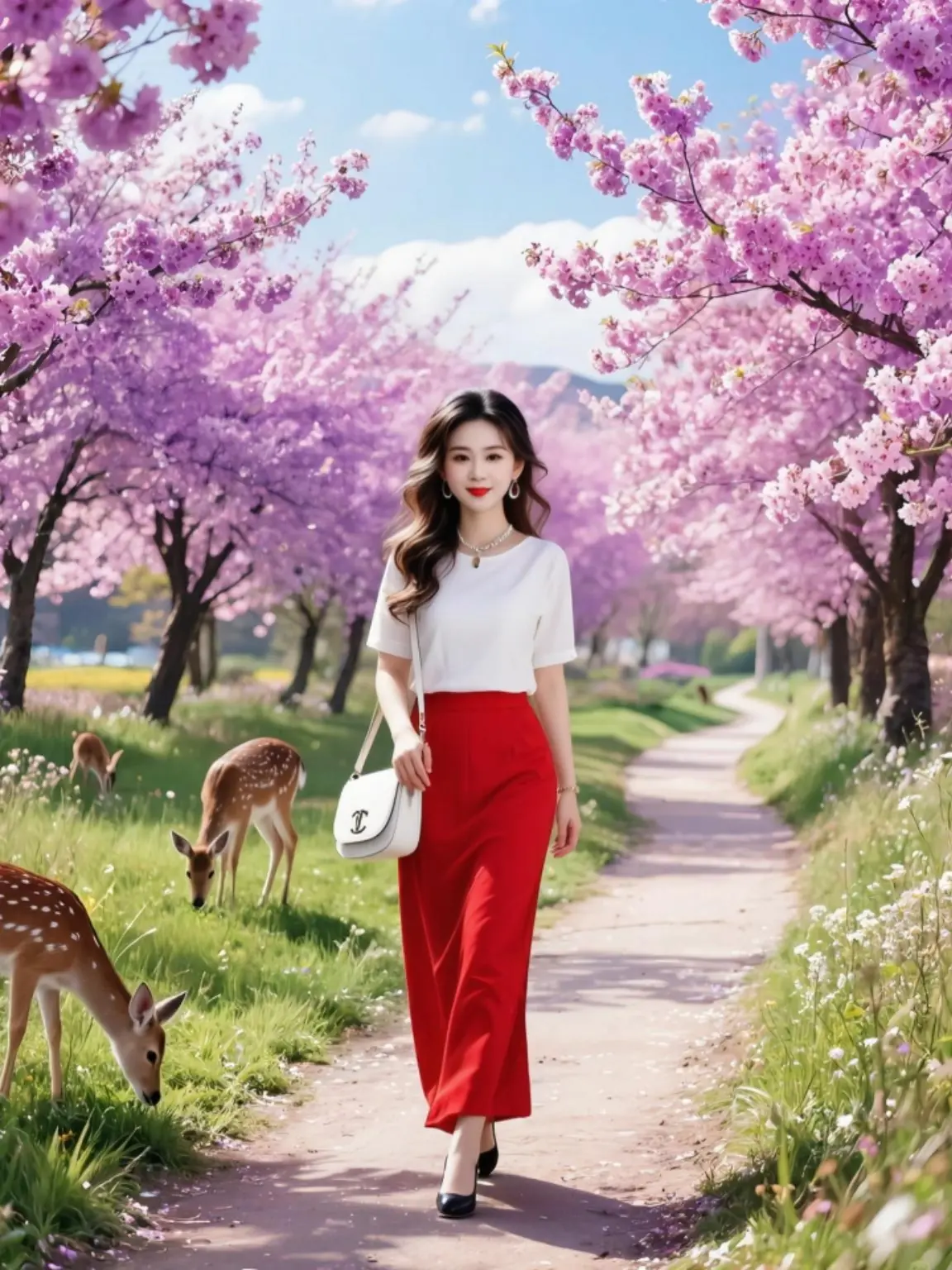 AI春日漫步写真 随变ai随便玩