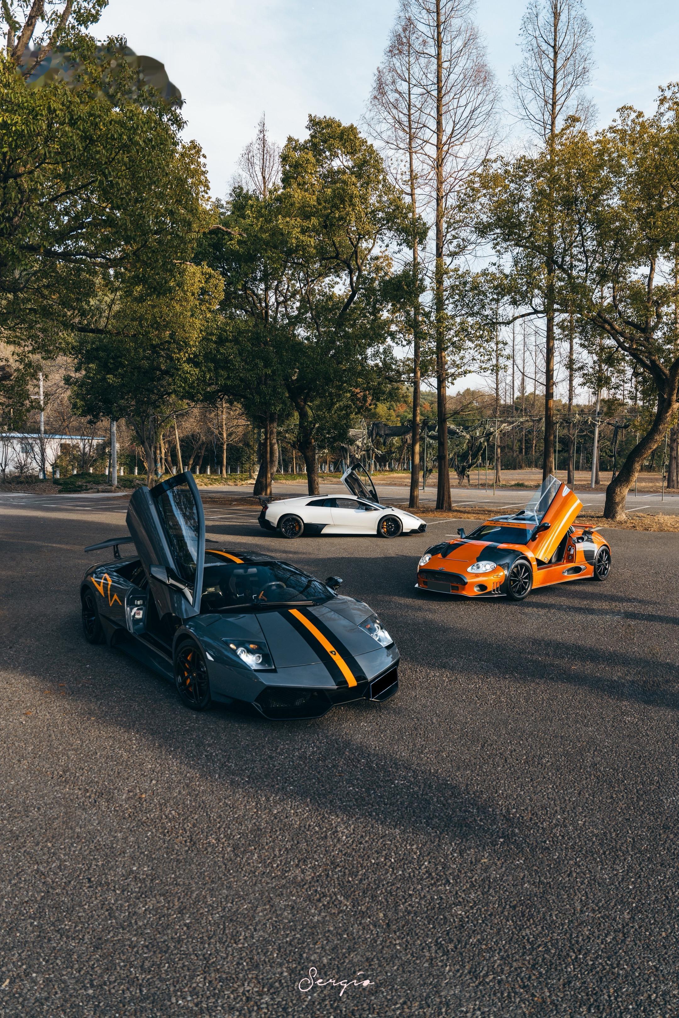 三部机械与艺术的完美交响。Lamborghini Murcielago...