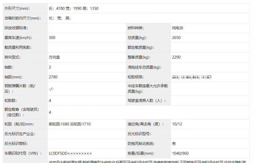 最新工信部新车信息中腾势Z公告披露完整参数，腾势Z定位为纯电旗舰跑车，彻底补齐国