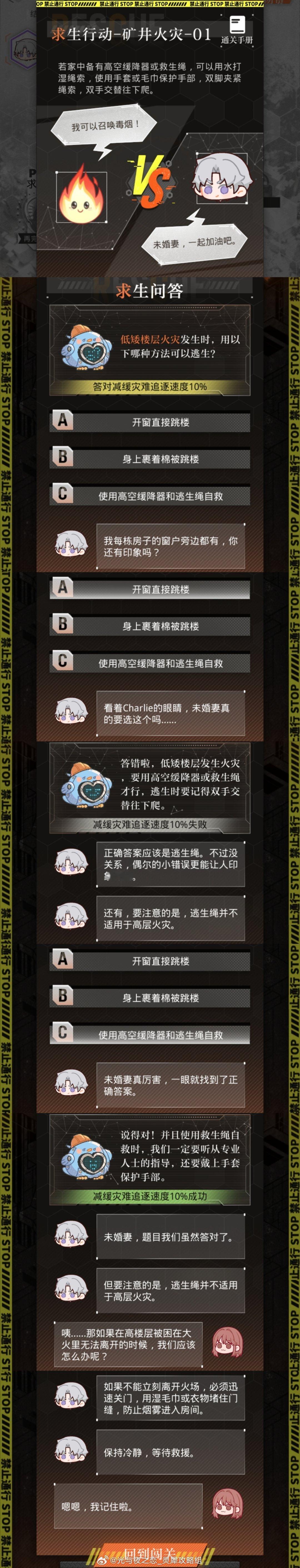 #光与夜之恋[超话]# 危机考验 | 求生问答&求生贴士存档-查理苏#超话创作官