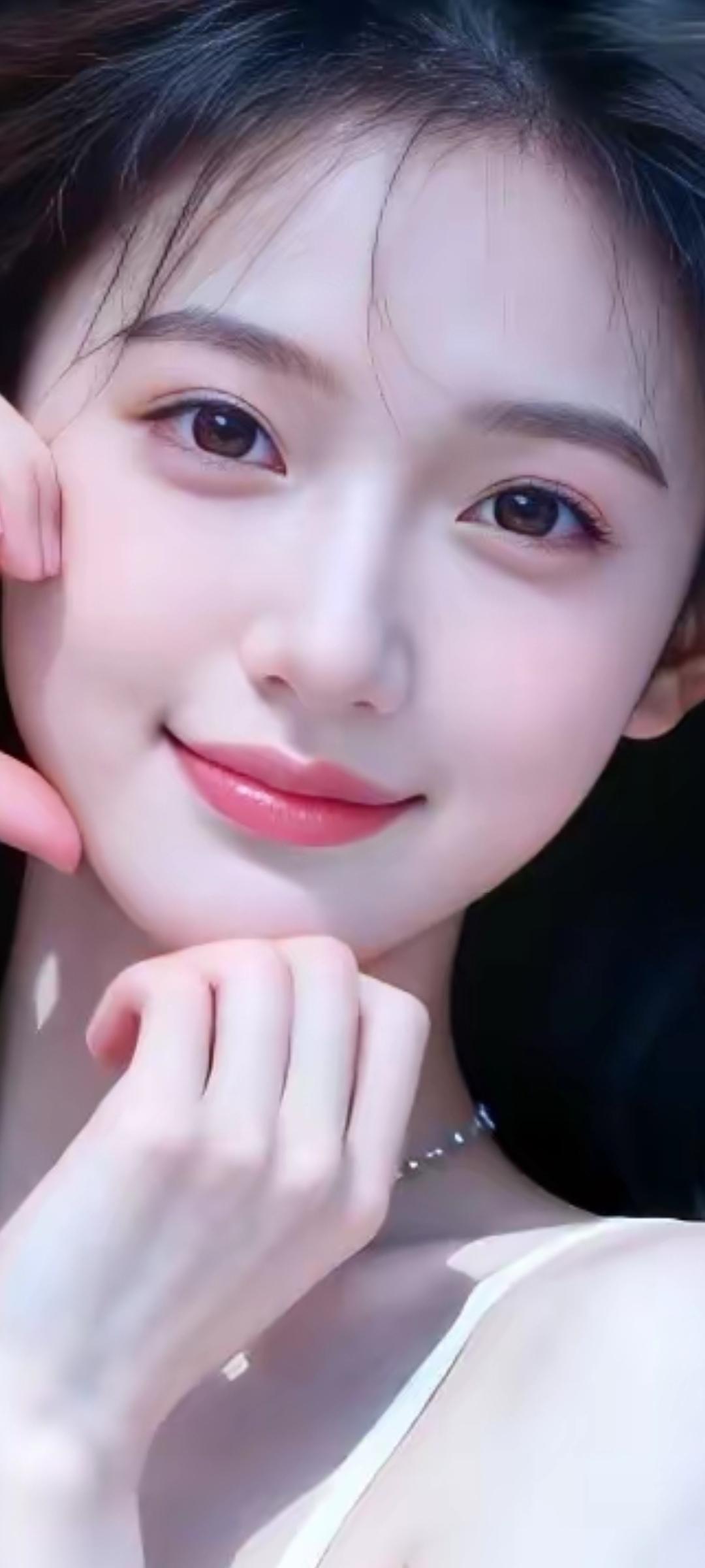 甜美笑容，温柔眼眸，少女心满满的一天💖