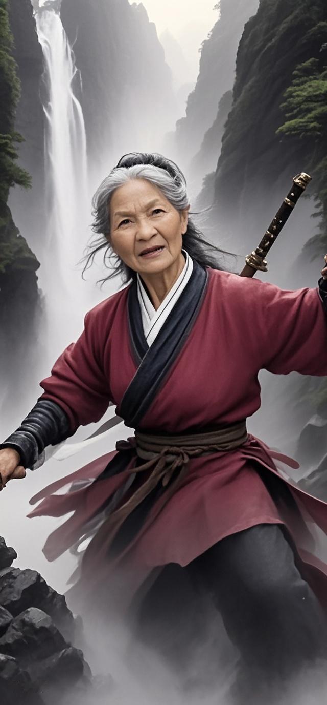 AI写真辑雾漫千山藏侠影，瀑悬百丈伴琴声；一身肝胆凭谁寄？且向林间自在行🌊