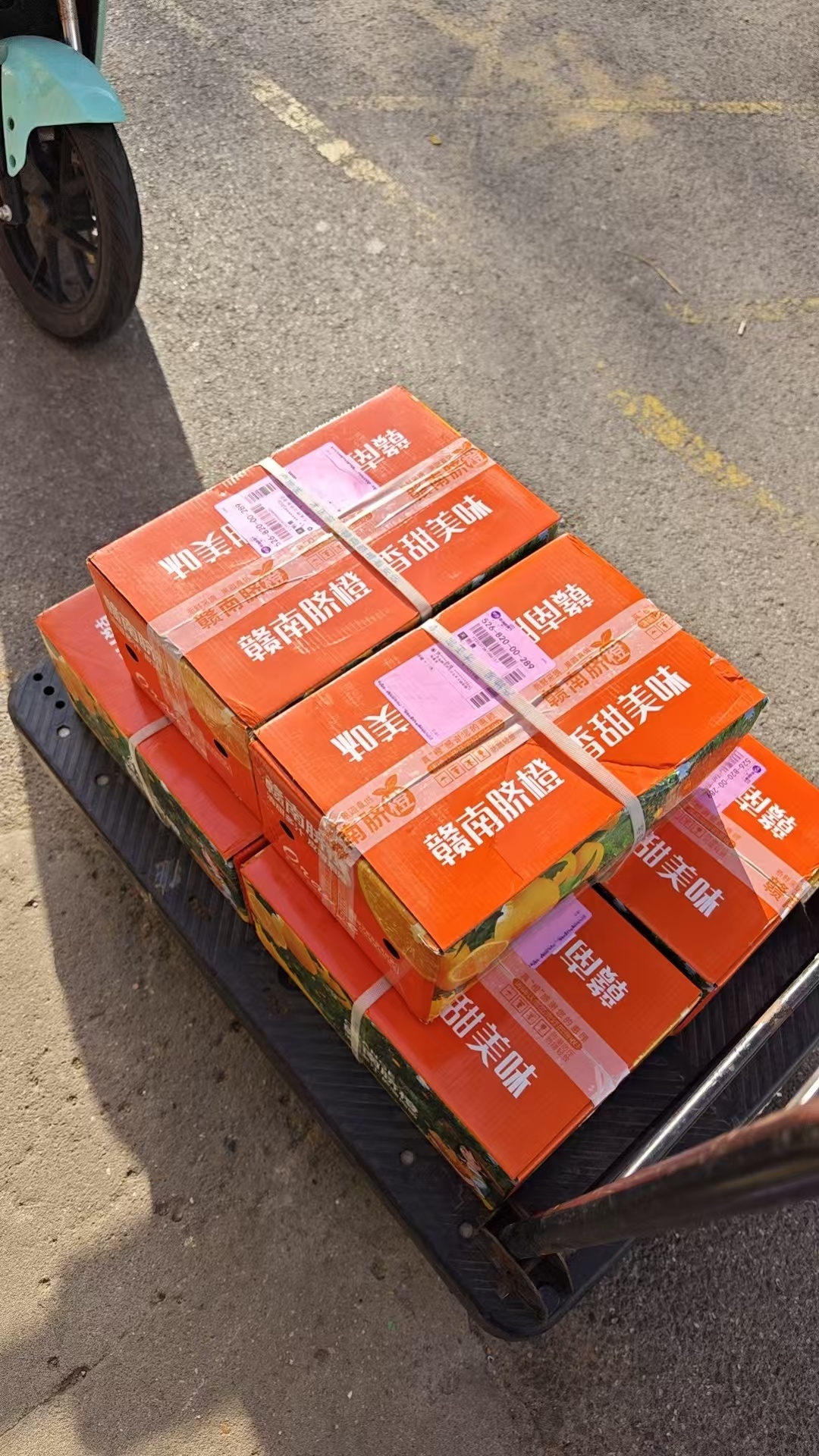 亲戚送的脐橙太多今天新开一箱发现有枚已经这样了