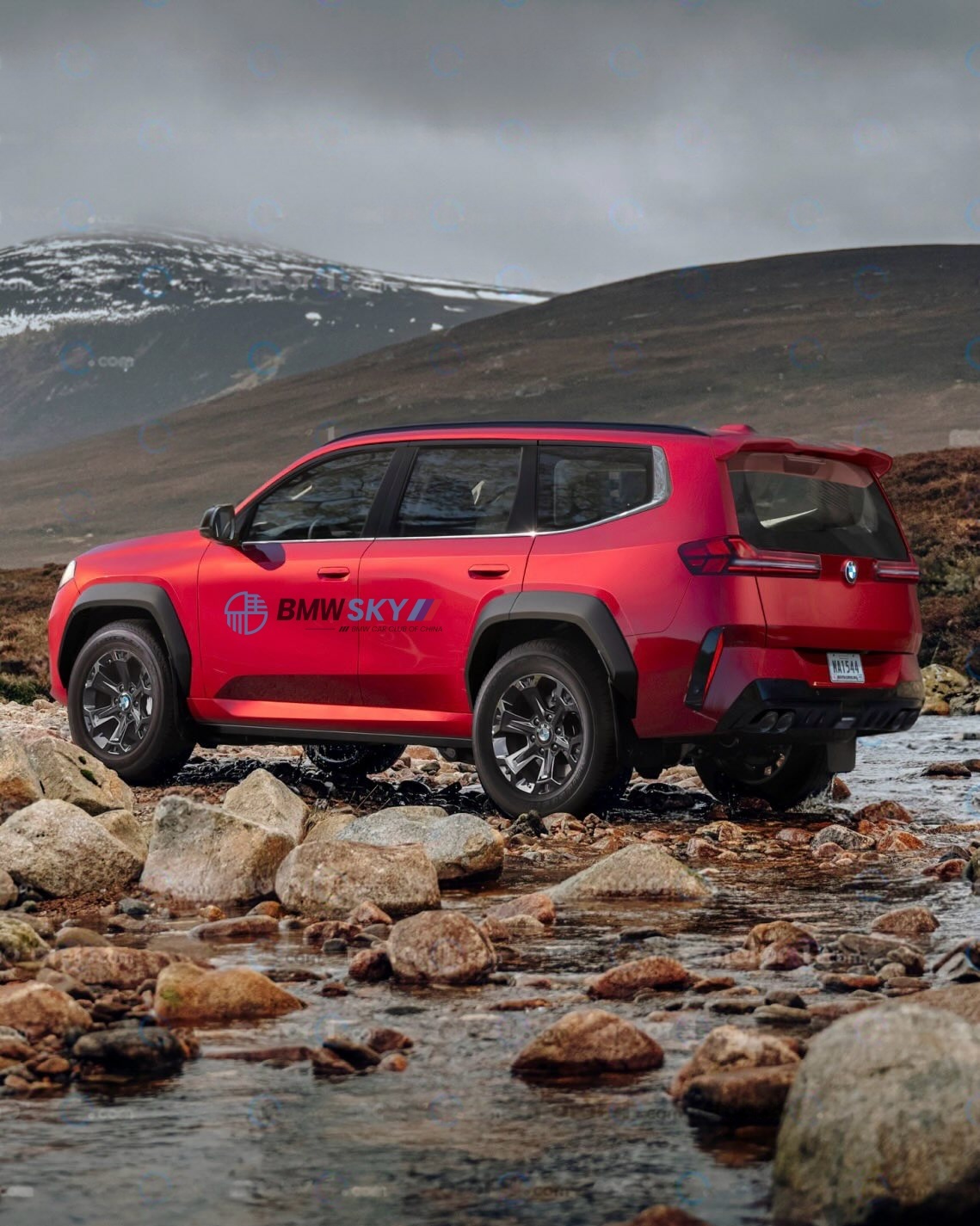 宝马大G最新渲染图，2029年面世bmwsky奔驰大g