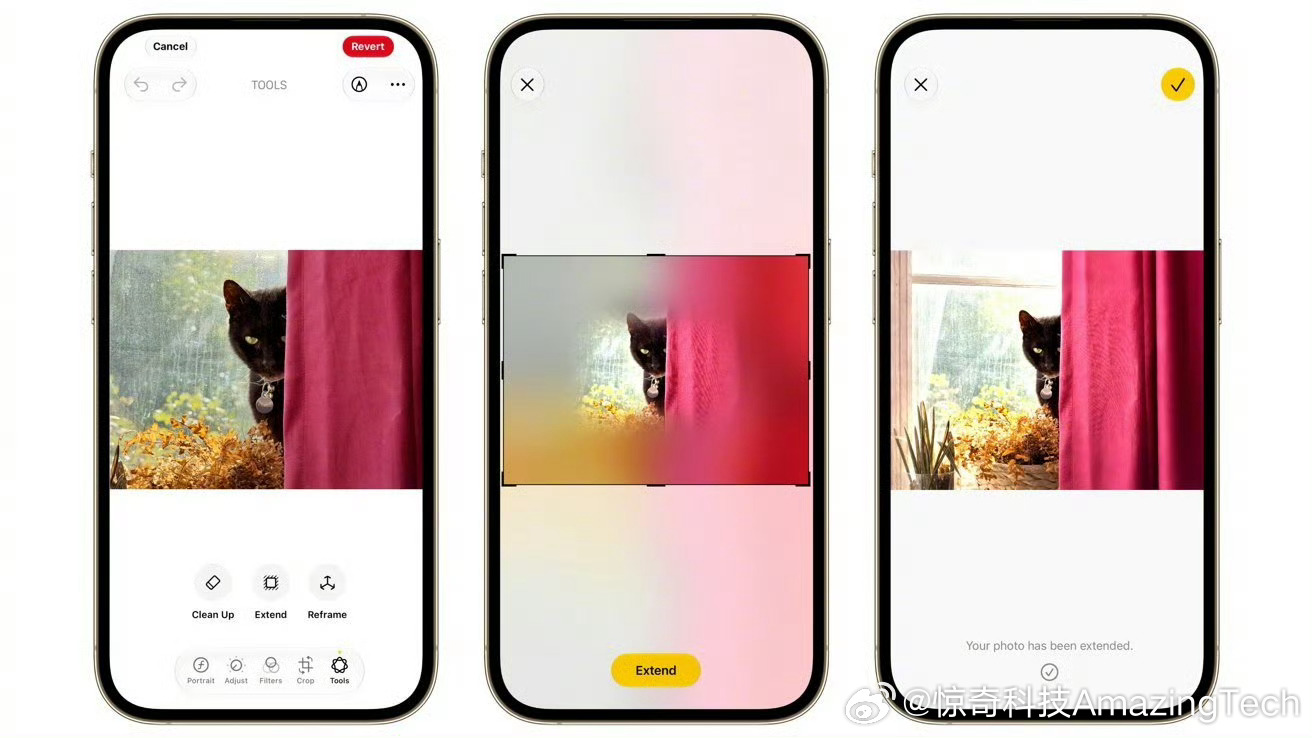 【iOS27新增AI扩图功能实测】6月22日外媒AppleInsider实测，i