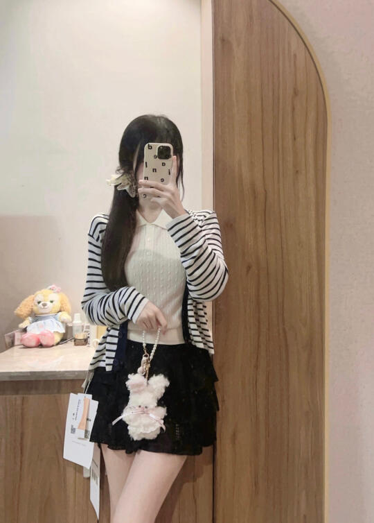 jill大姐姐 polo/条纹～