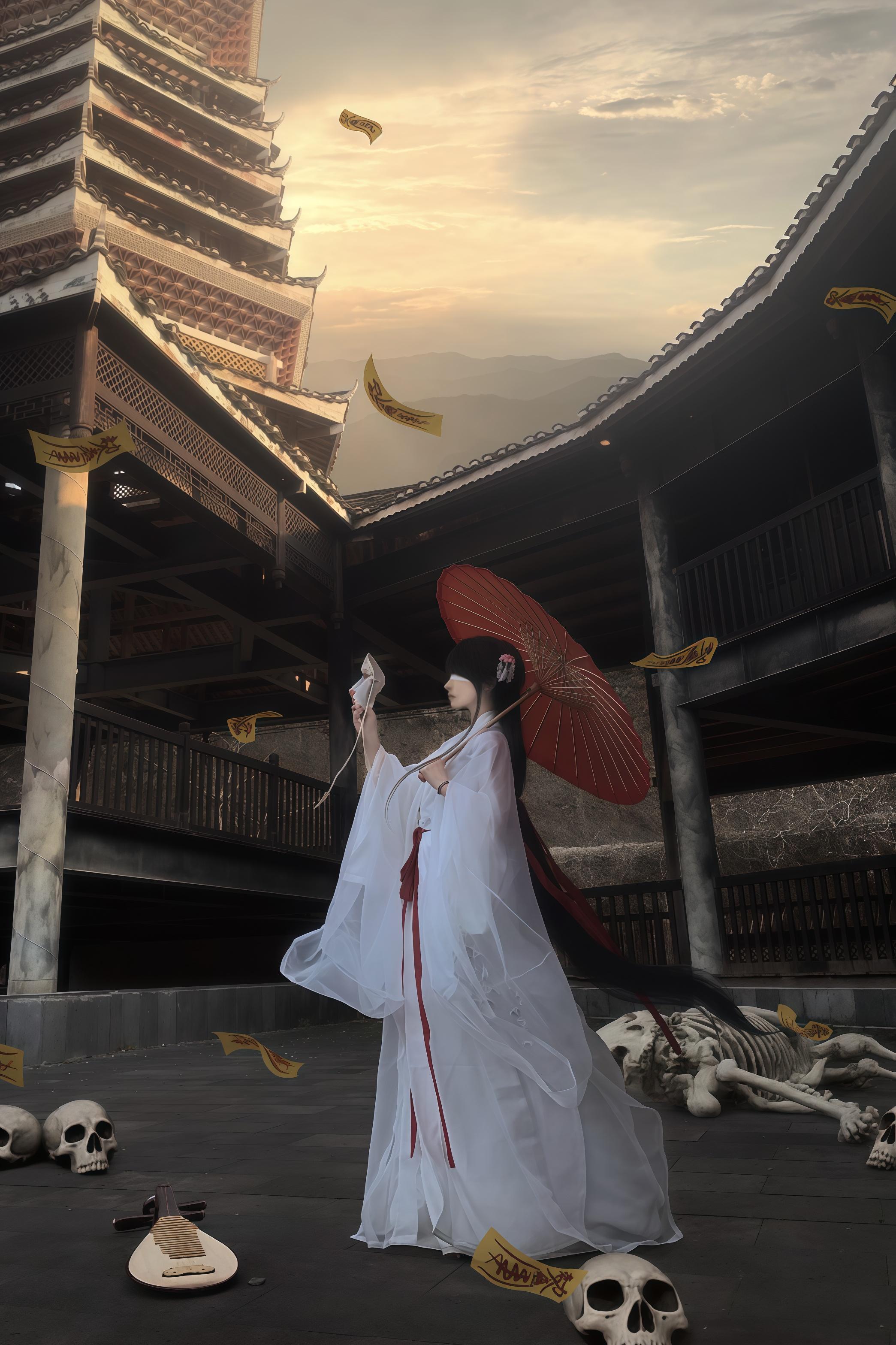 “痴儿最怕黄昏，疏雨又泣梧桐，不若桃李嫁东风”