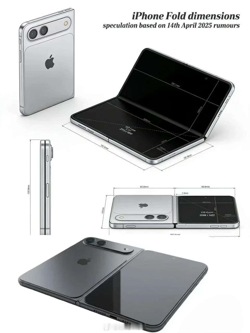 iPhoneFold来了国产机怕了吗啊？为何要怕？国产折叠机都出多少代了，折叠机