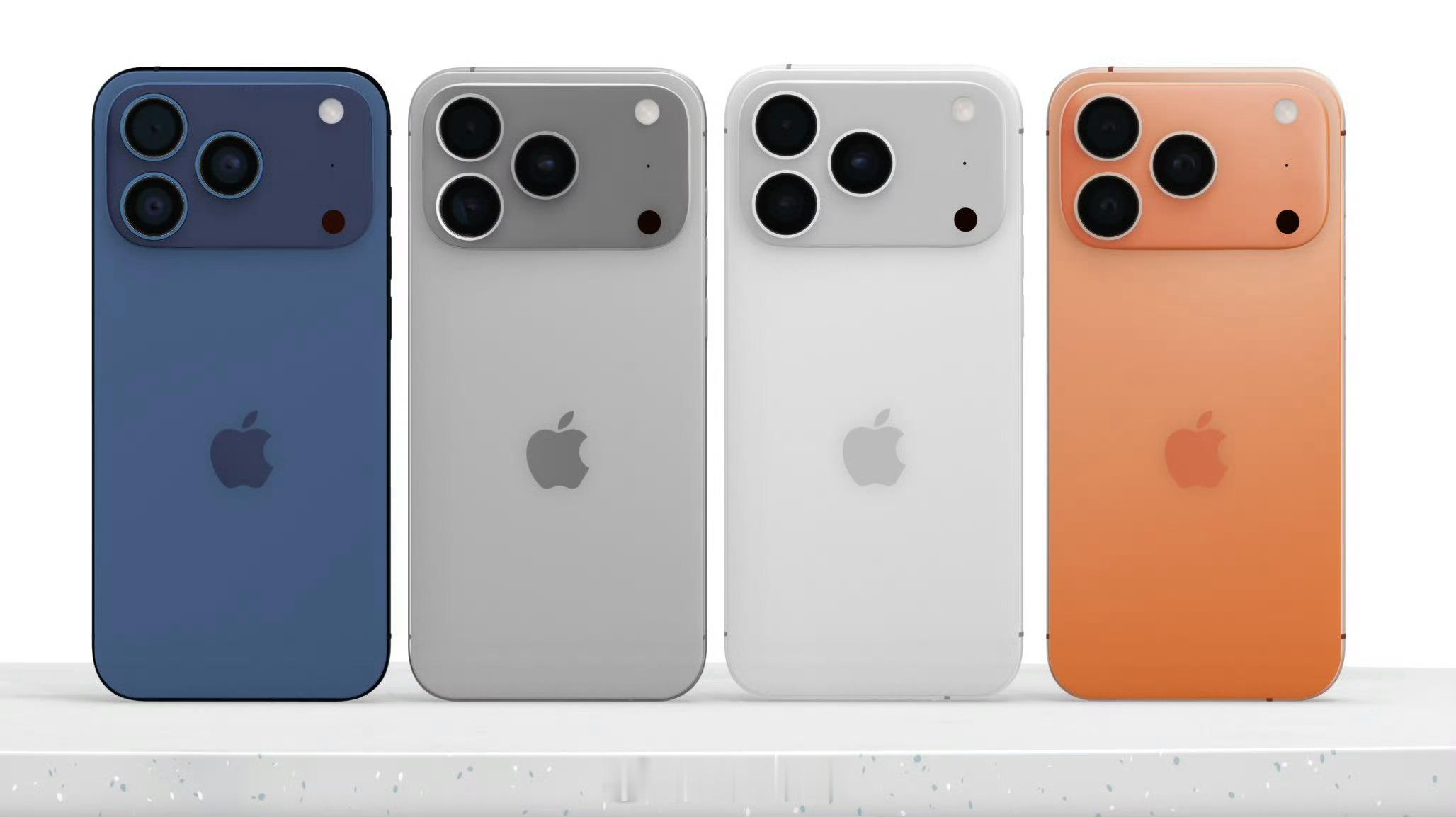 iPhone17Pro橙色新配色iPhone17 Pro四款配色：橙色、银色、钛