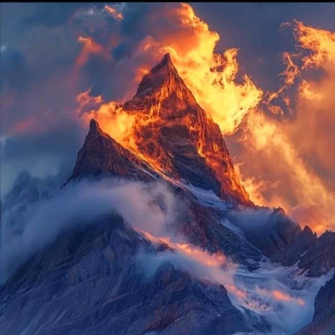 自然奇景：晨曦霞彩
看图说话：
金光万缕透霞天
丹辉漫染千重山
雲卷雲舒凝秀色