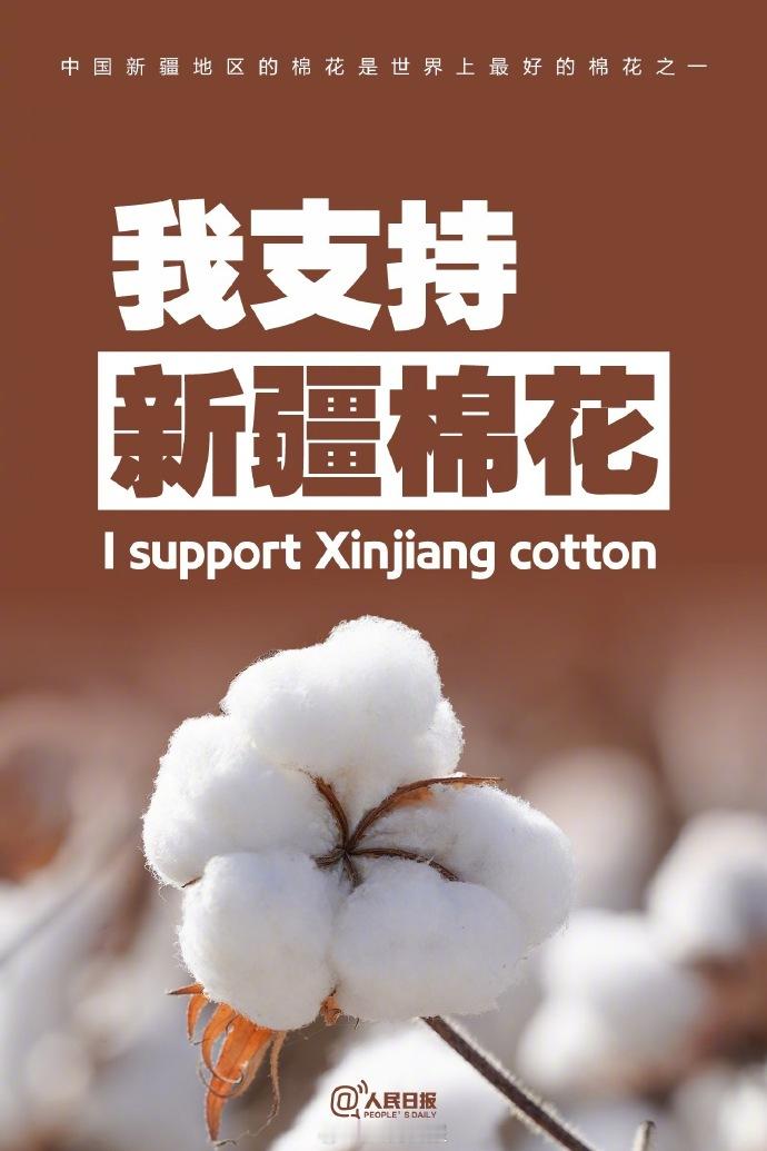 新疆棉是世界最好棉花之一 【 我支持新疆棉花 】中国新疆地区的棉花是世界上最好的
