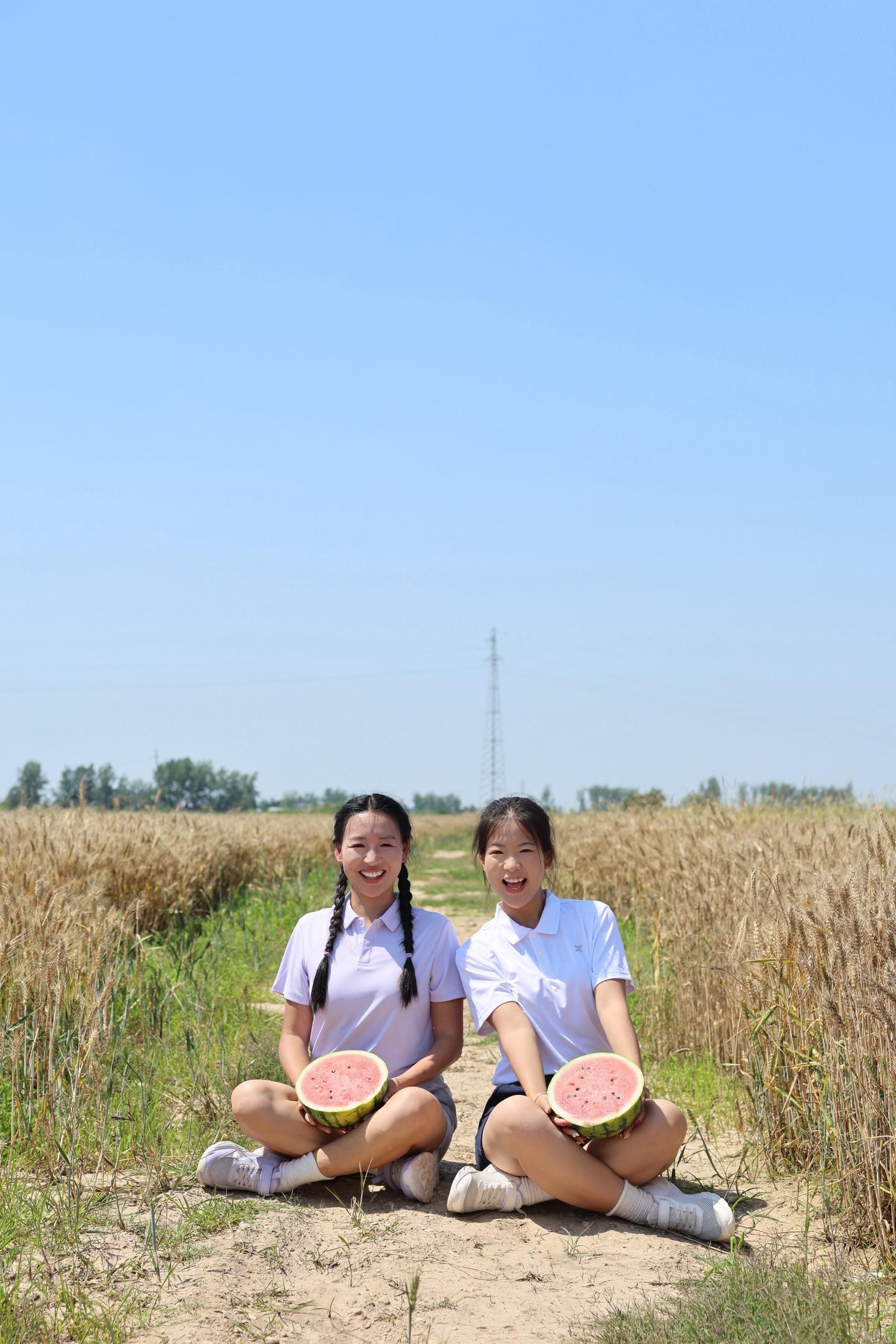 又是一年麦子熟啦🌾到不了适合远方，那就去麦田吧！和嫂子姐拍一组麦田大...