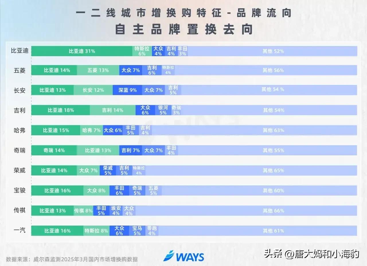 比亚迪自来水的规模有多大？下面这组数据很有说服力了。据相关机构统计，31%的比亚