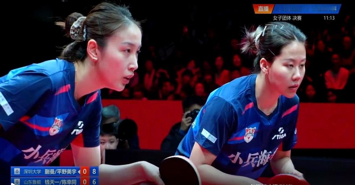 不得不服，有些人，她一个人就是一支队伍。
王曼昱今天一退赛，
你看，山东鲁能立马