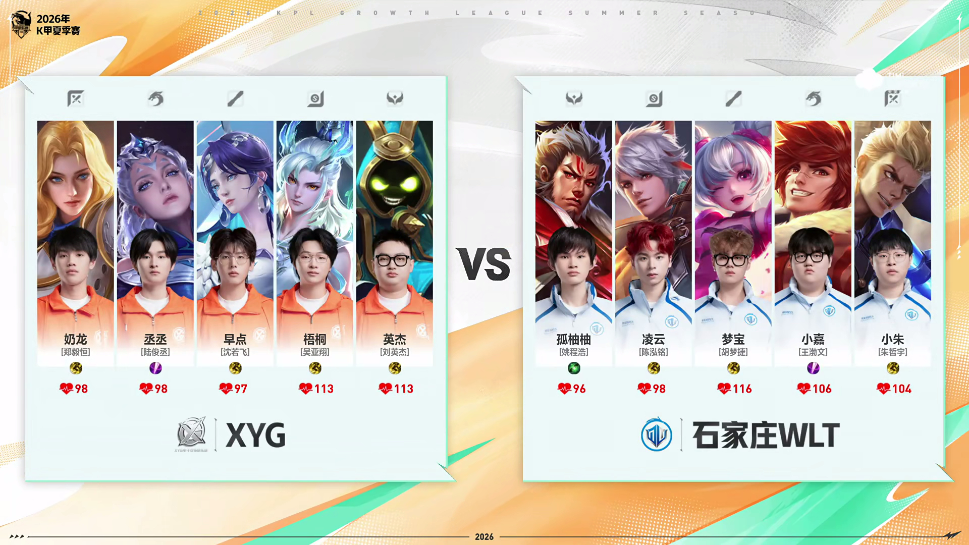 XYG电子竞技俱乐部[超话]9月7日 2026年K甲夏季赛季后赛 败者组第二轮【